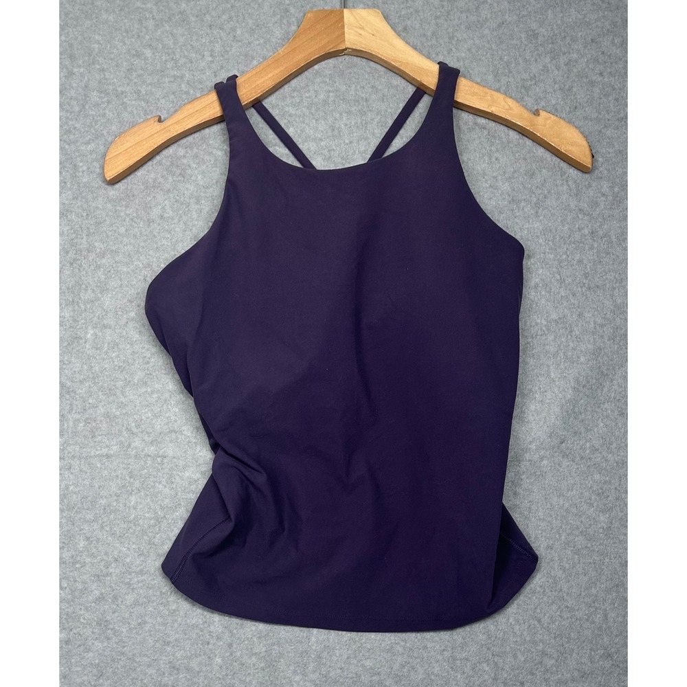 SPANX Women's‎ Purple Strappy Back Tank Top Athletic Workout Size S